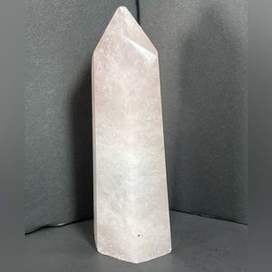 Natural Rose Quartz Obelisk Crystal Tower 310g